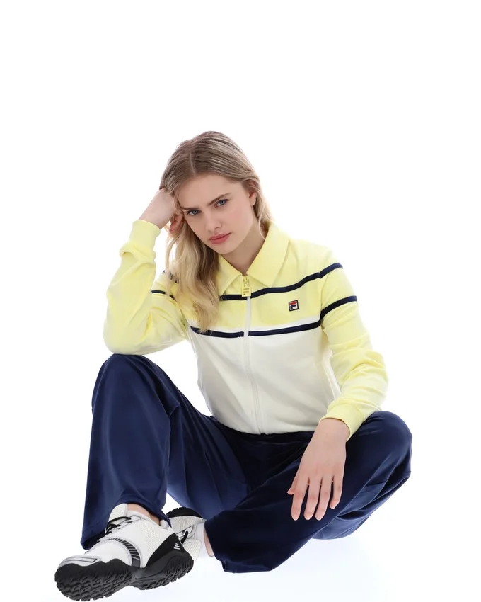 Wax Yellow Giovana kurzes Oberteil mit Reißverschluss
