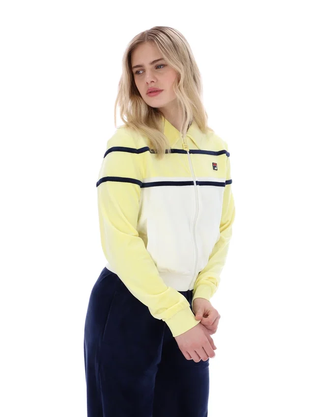 Wax Yellow Giovana kurzes Oberteil mit Reißverschluss