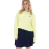 Wax Yellow Sestri Sweatshirt mit weitem Rundhalsausschnitt
