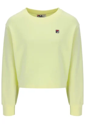 Wax Yellow Sestri Sweatshirt mit weitem Rundhalsausschnitt