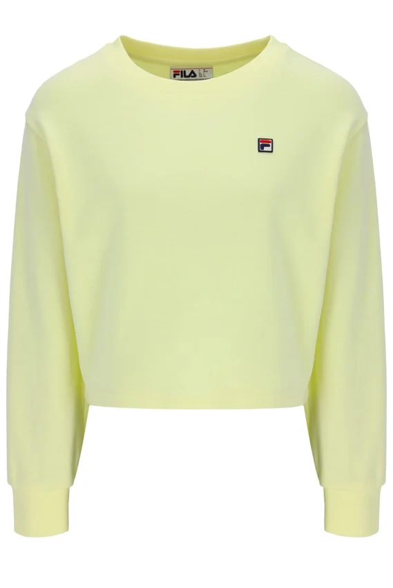 Wax Yellow Sestri Sweatshirt mit weitem Rundhalsausschnitt