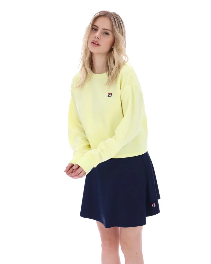 Wax Yellow Sestri Sweatshirt mit weitem Rundhalsausschnitt