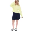 Wax Yellow Sestri Sweatshirt mit weitem Rundhalsausschnitt