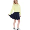 Wax Yellow Sestri Sweatshirt mit weitem Rundhalsausschnitt