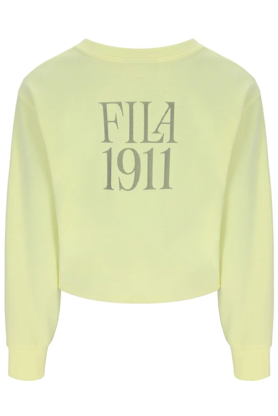 Wax Yellow Sestri Sweatshirt mit weitem Rundhalsausschnitt