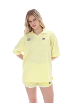 Wax Yellow Vernazza T-Shirt mit Fußballkragen