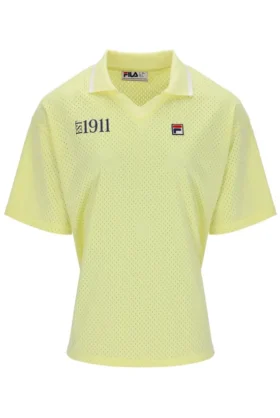 Wax Yellow Vernazza T-Shirt mit Fußballkragen