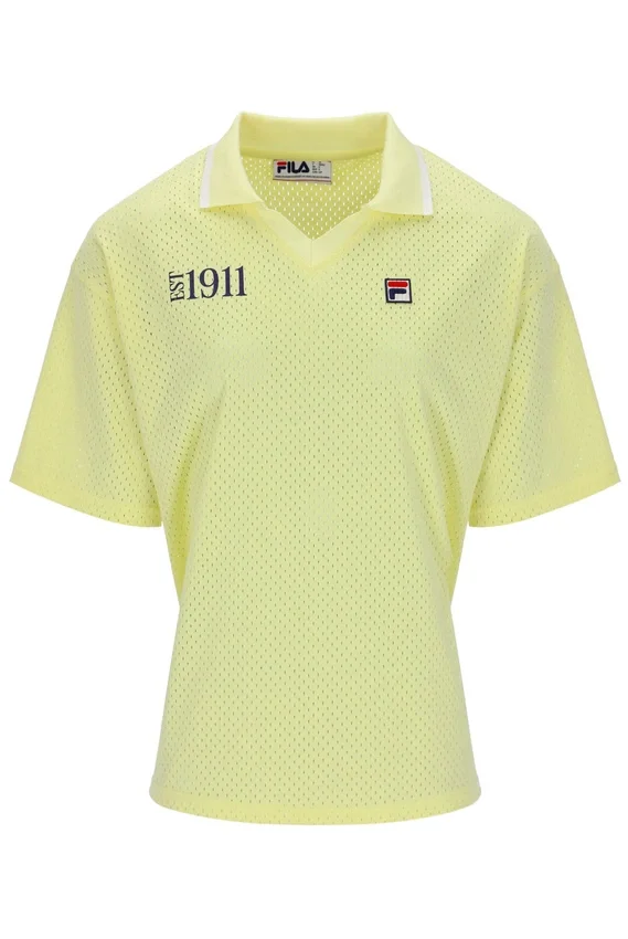 Wax Yellow Vernazza T-Shirt mit Fußballkragen