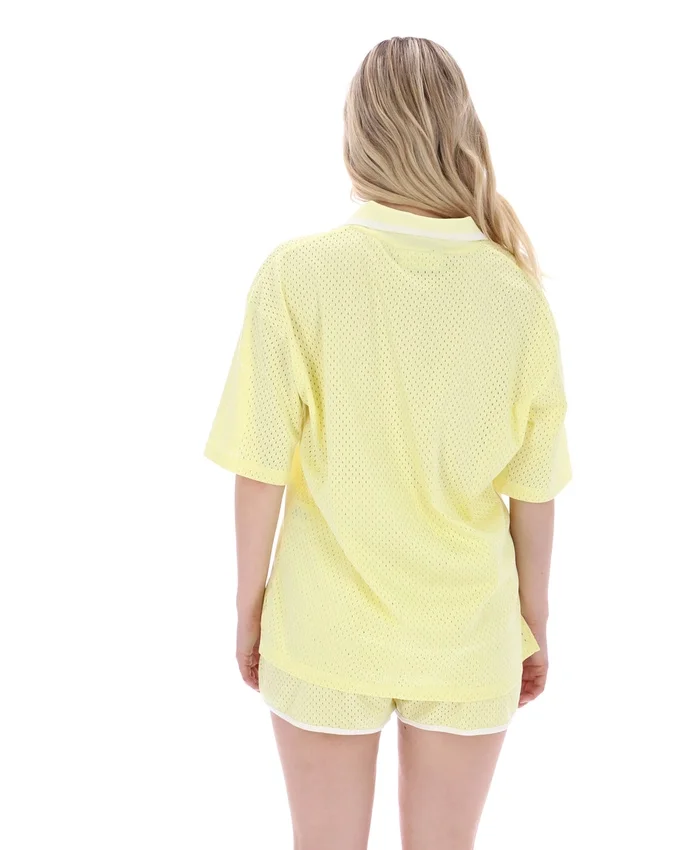Wax Yellow Vernazza T-Shirt mit Fußballkragen