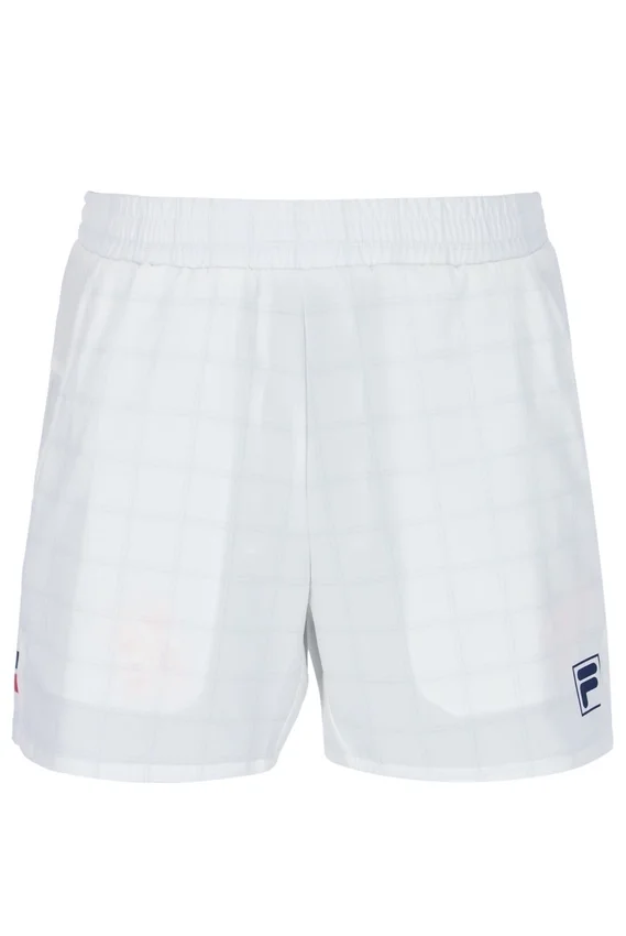 Weiße 5"-Tennisshorts für Herren