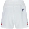 Weiße 5"-Tennisshorts für Herren