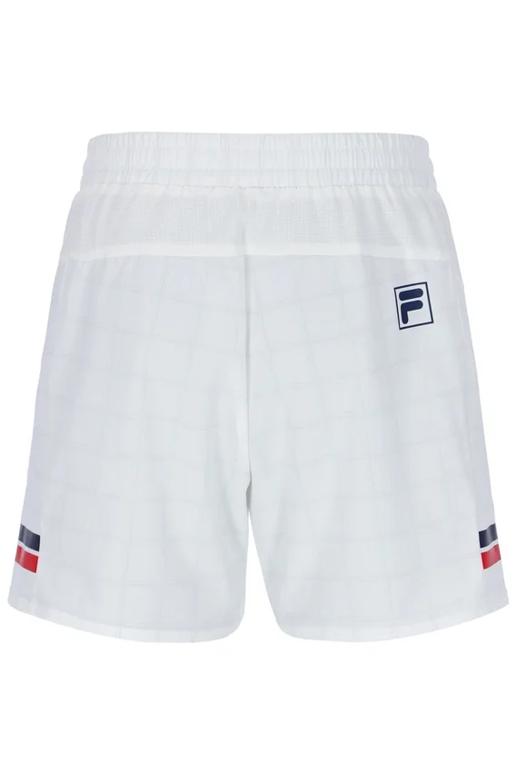 Weiße 5"-Tennisshorts für Herren