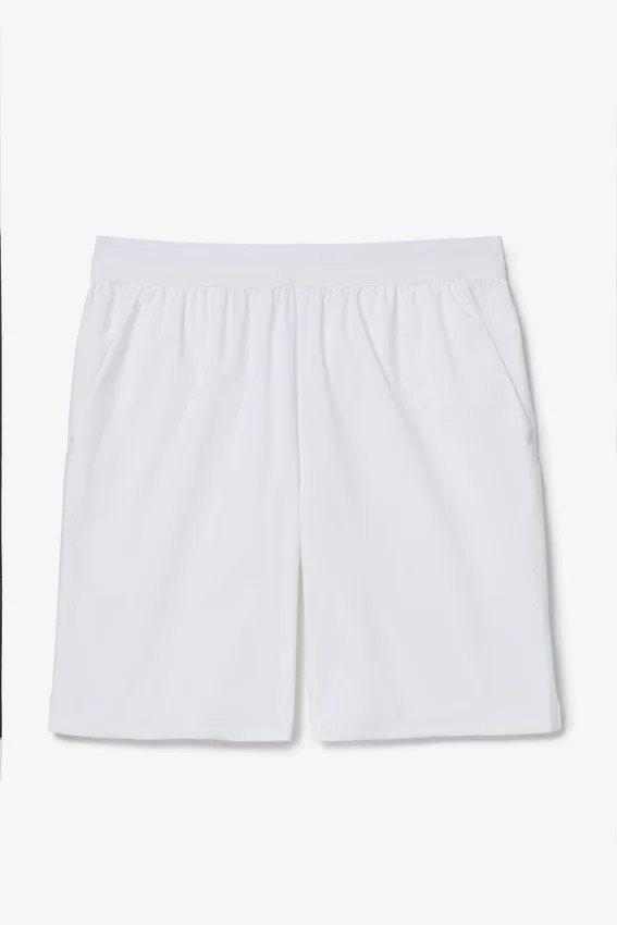 Weiße Cross Court 7“-Shorts