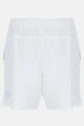 Weiße Cross Court 7“-Shorts