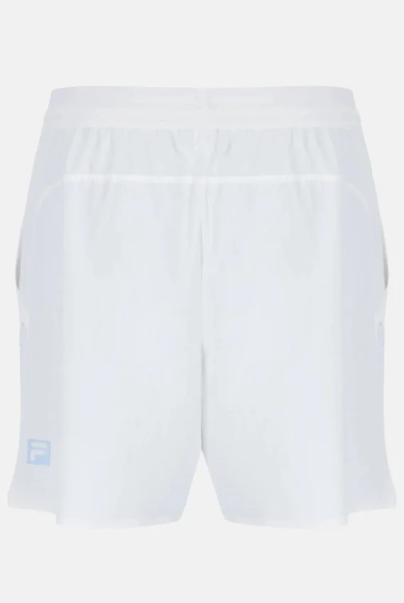 Weiße Cross Court 7“-Shorts
