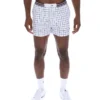 Weiße „High Tide“ Terry Pocket Stripe Shorts