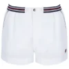 Weiße „High Tide“ Terry Pocket Stripe Shorts