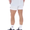 Weiße „High Tide“ Terry Pocket Stripe Shorts