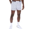 Weiße „High Tide“ Terry Pocket Stripe Shorts