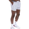 Weiße „High Tide“ Terry Pocket Stripe Shorts