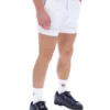 Weiße „High Tide“ Terry Pocket Stripe Shorts