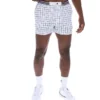 Weiße „High Tide“ Terry Pocket Stripe Shorts