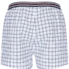 Weiße „High Tide“ Terry Pocket Stripe Shorts
