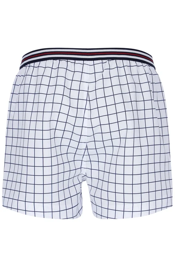 Weiße „High Tide“ Terry Pocket Stripe Shorts