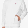 Weiße Tennis Court Trainingsjacke