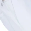 Weiße Unisex-Jogginghose mit Kontrastnähten