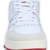 Weißer Rissmo Low Basketball-Sneaker