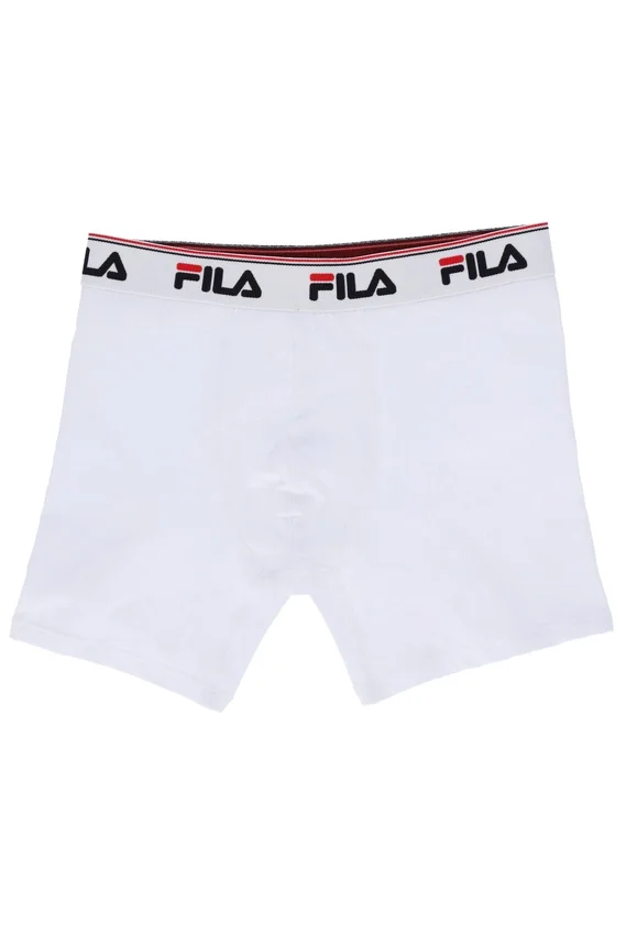Weißes 2er-Pack Herren-Boxershorts mit mittlerer Leibhöhe