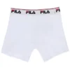 Weißes 2er-Pack Herren-Boxershorts mit mittlerer Leibhöhe