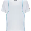 Weißes Backspin Tennis-Shorts-Oberteil mit Kurzarm