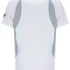 Weißes Backspin Tennis-Shorts-Polohemd mit kurzen Ärmeln