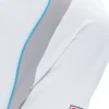 Weißes Backspin Tennis-Shorts-Polohemd mit kurzen Ärmeln