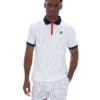 Weißes BB1 Classic Vintage gestreiftes Polohemd