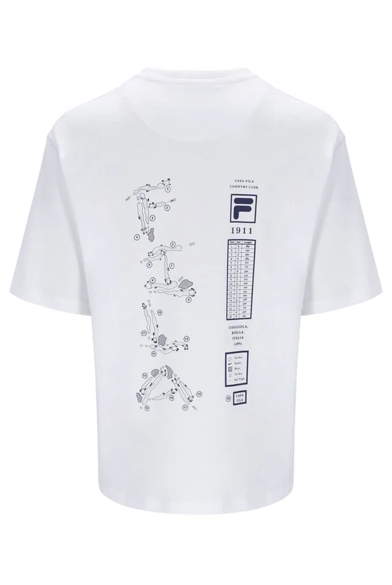 Weißes „Casa Golf Map“-T-Shirt