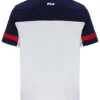 Weißes Damon Cut-and-Sew-T-Shirt