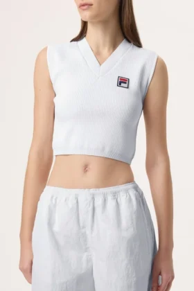 Weißes Fila x Hailey Baby-Tanktop