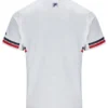 Weißes Herren-Polo-Tennis-T-Shirt mit Muster