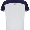 Weißes Herren-Tennis-T-Shirt mit Henry-Ausschnitt