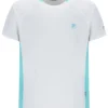 Weißes Herren-Tennis-T-Shirt mit Rundhalsausschnitt