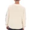 Weißes Len Graphic Crew-Sweatshirt