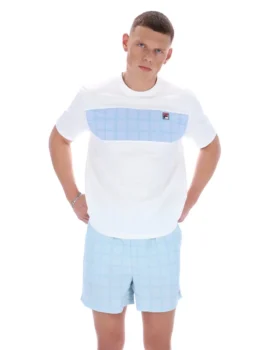 Weißes „Mano Cut and Sew Panel“-T-Shirt