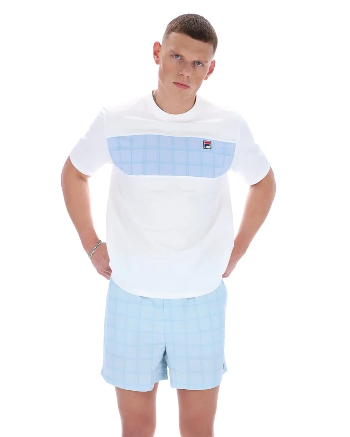 Weißes „Mano Cut and Sew Panel“-T-Shirt