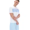 Weißes „Mano Cut and Sew Panel“-T-Shirt