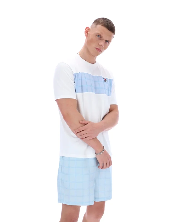 Weißes „Mano Cut and Sew Panel“-T-Shirt