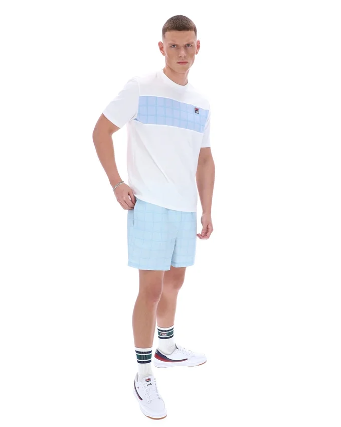 Weißes „Mano Cut and Sew Panel“-T-Shirt