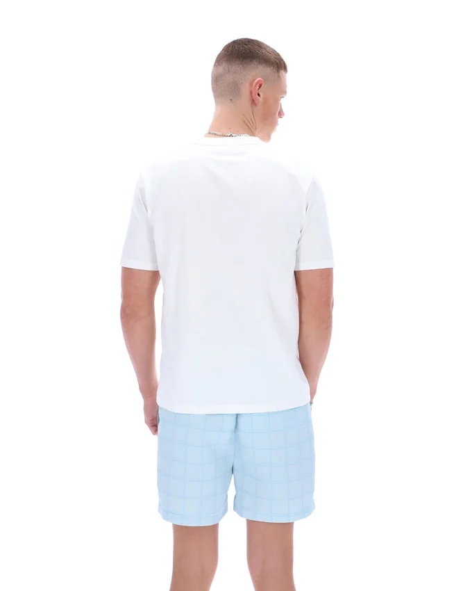 Weißes „Mano Cut and Sew Panel“-T-Shirt